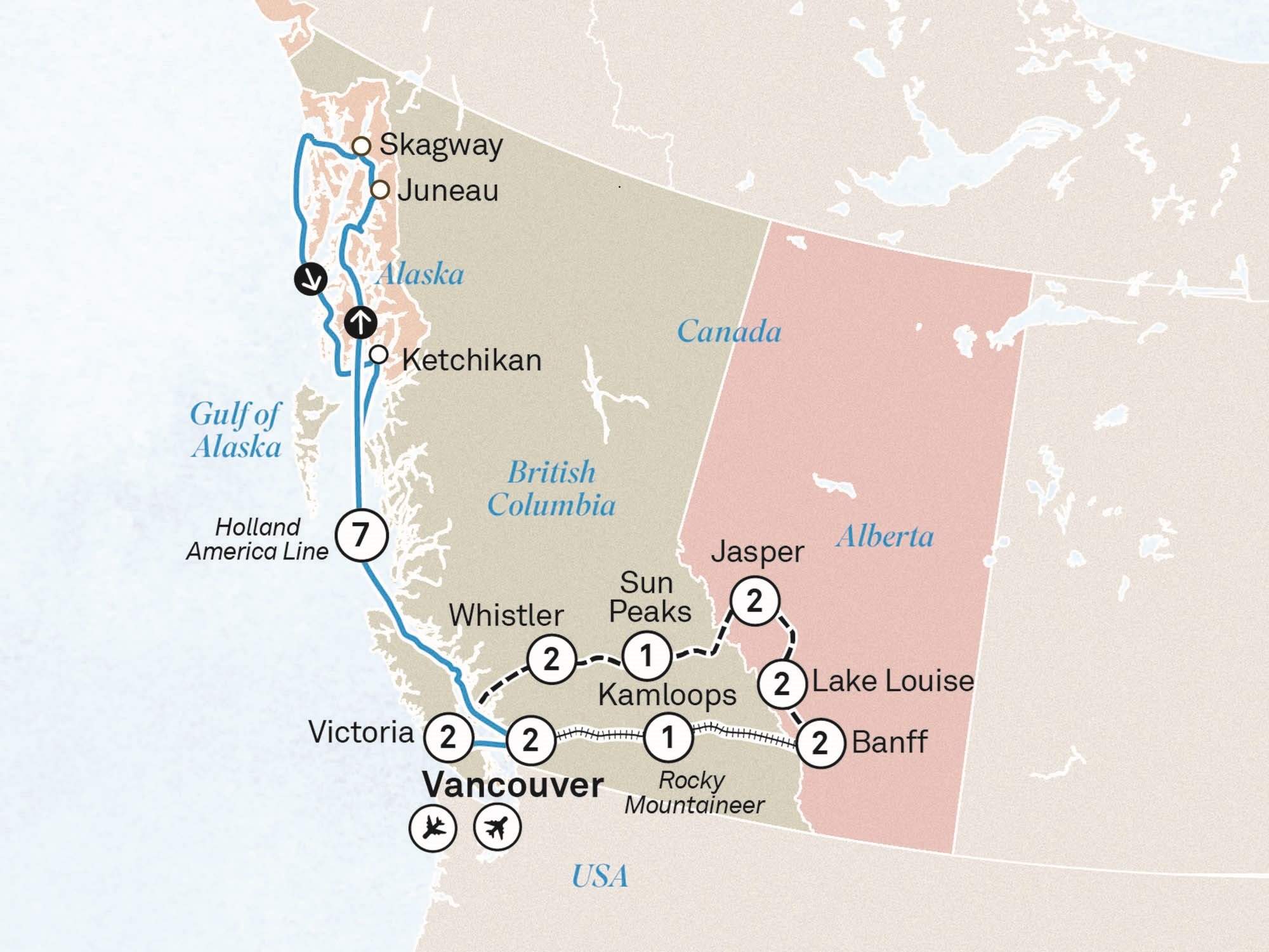 Icons of Western Canada & Alaskan Cruise